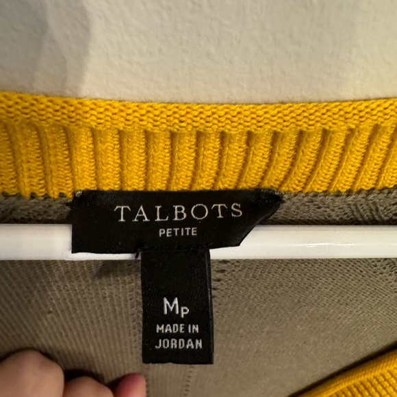 Talbots color block cardigan. Worn 1 time! - Picture 3 of 7